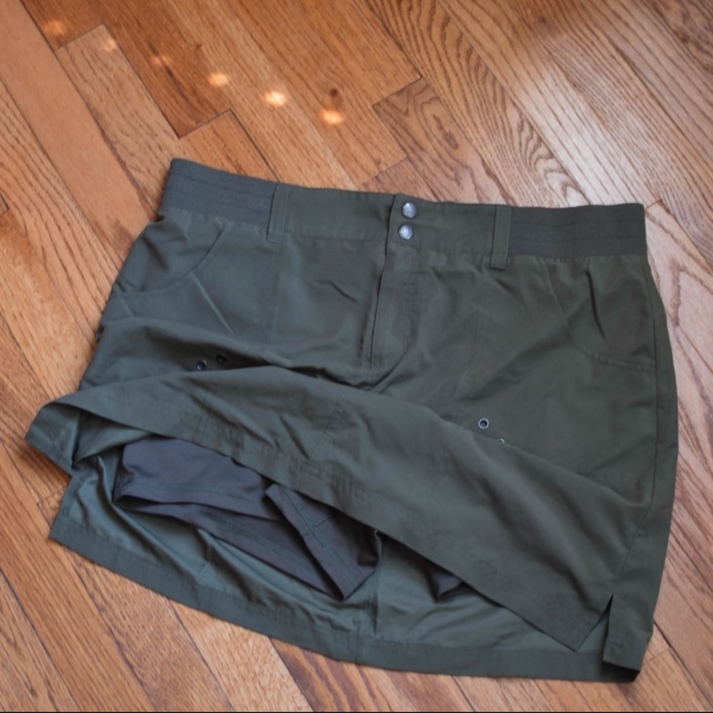 Army Green Athletic Skort